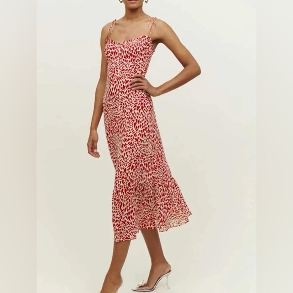 Heart Print Enya Reformation Dress